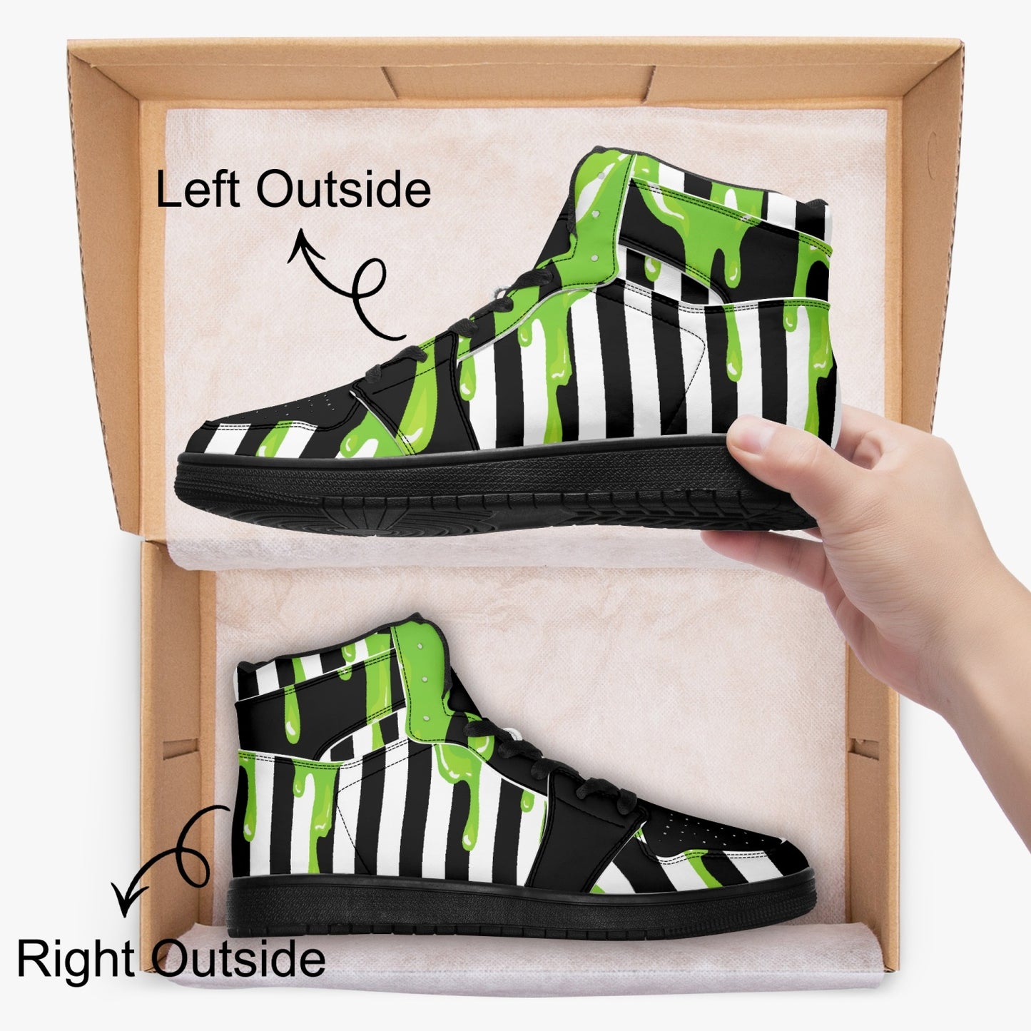 Slimed   |   Takai High Top Sneakers