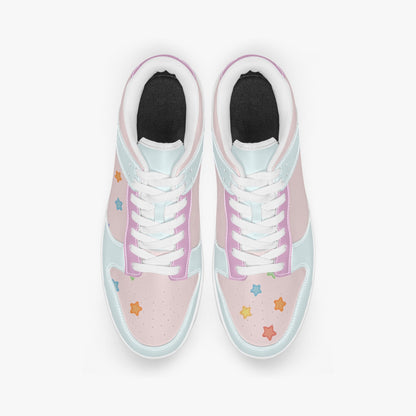 Pastel Stars   |   Kawa Low Top Leather Sneaker