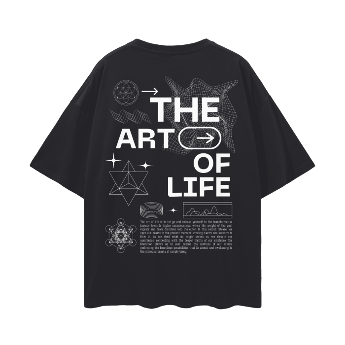 Letting Go is the Art of Life   |   Oversize Deep Drop Shoulder T-Shirt