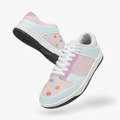 Pastel Stars   |   Kawa Low Top Leather Sneaker