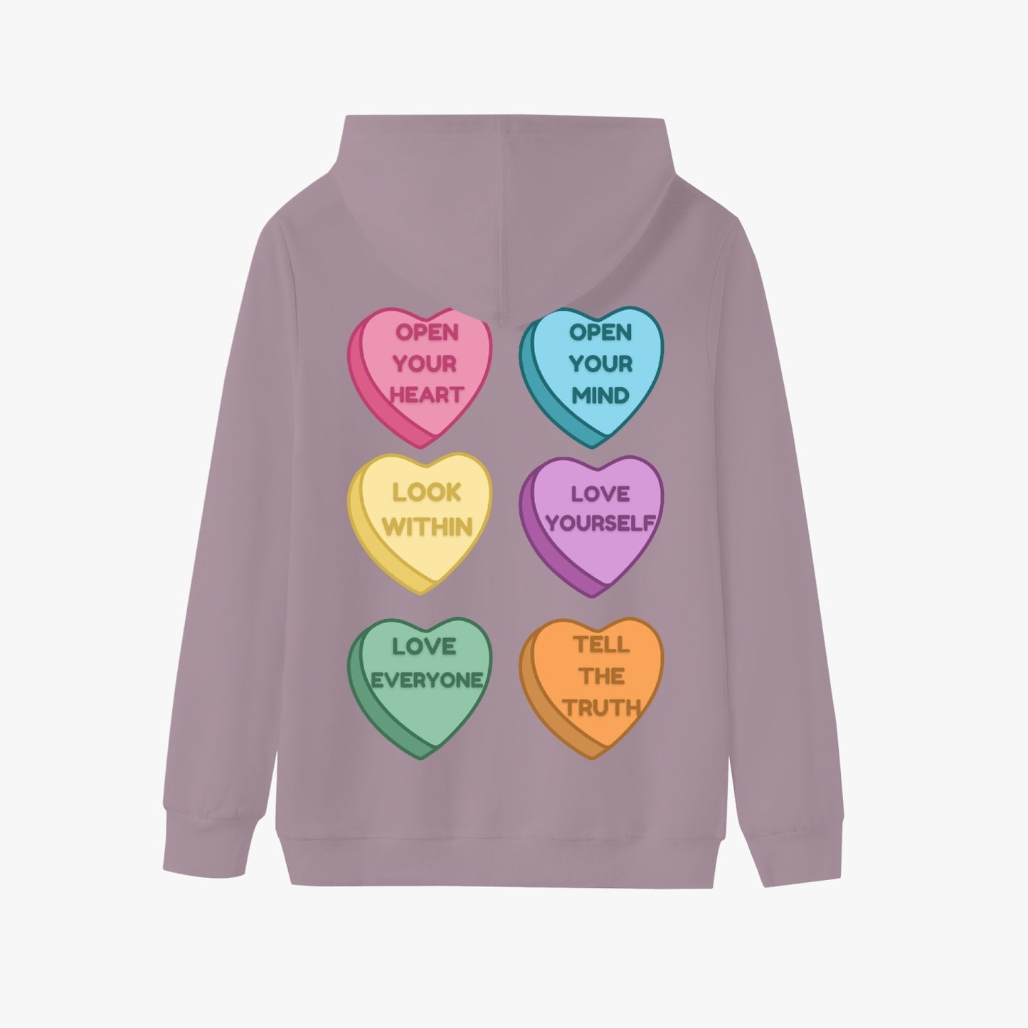 Mindful Conversation Hearts   |   Unisex Adult Pullover Hoodie