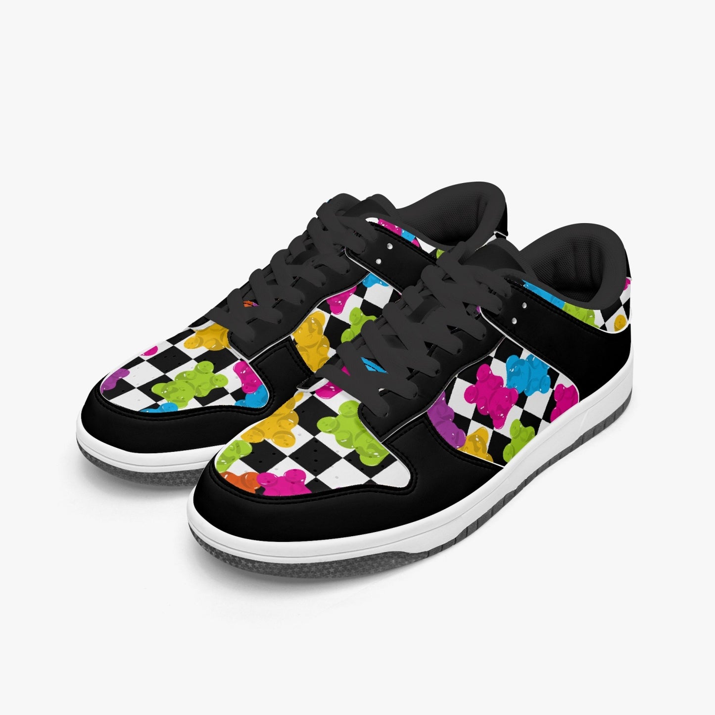 Checkered Gummy Bears   |   Kawa Low-Top Leather Sneakers