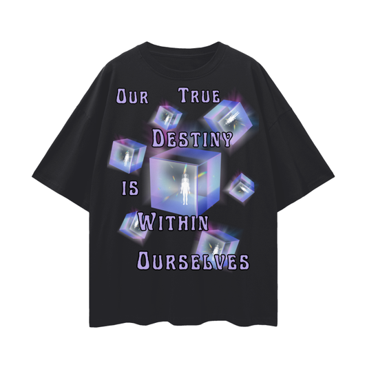 Our True Destiny is Within Ourselves   |   Unisex Oversize Deep Drop Shoulder Tee