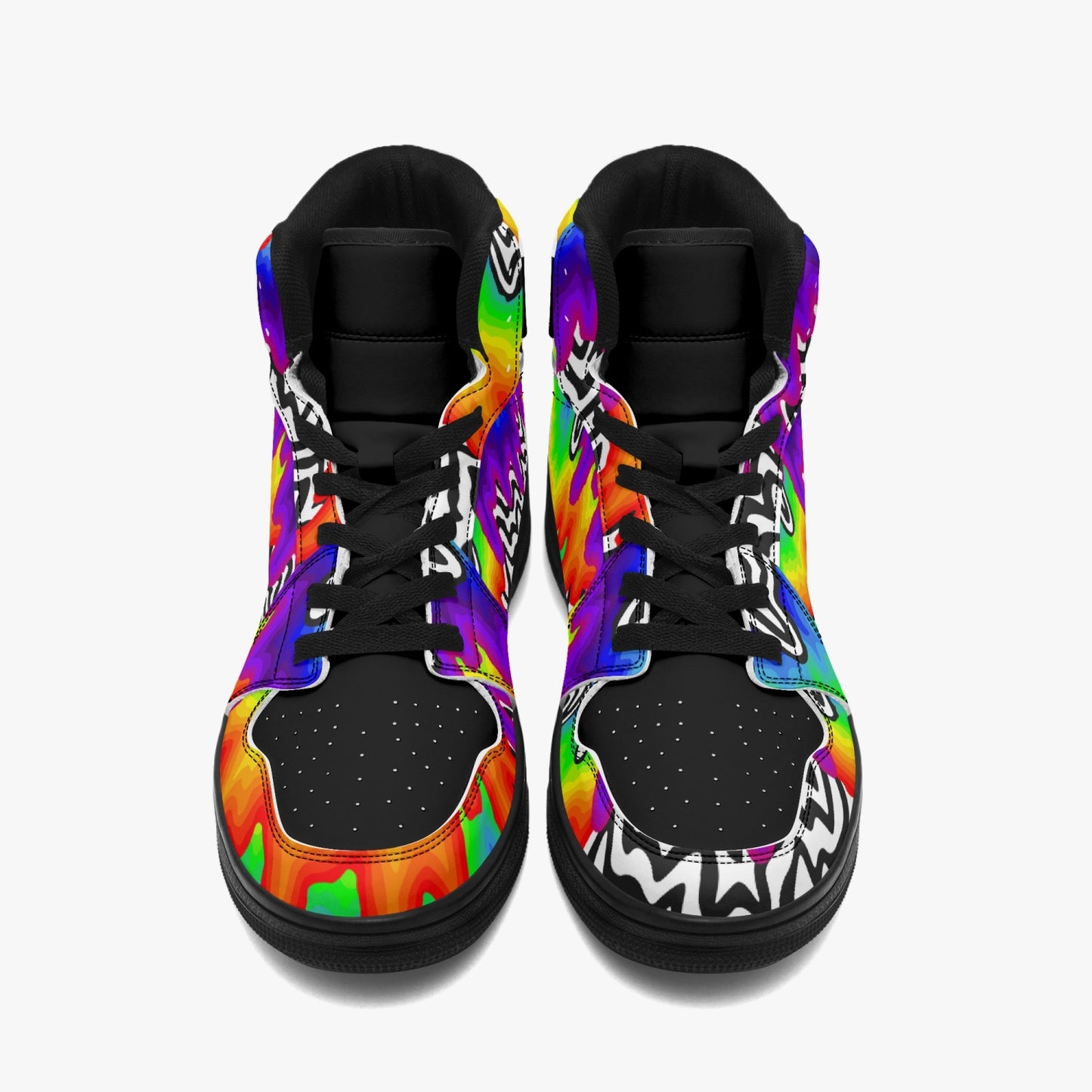 Psychedelic Melting Rainbows   |   Takai High Top Leather Sneakers