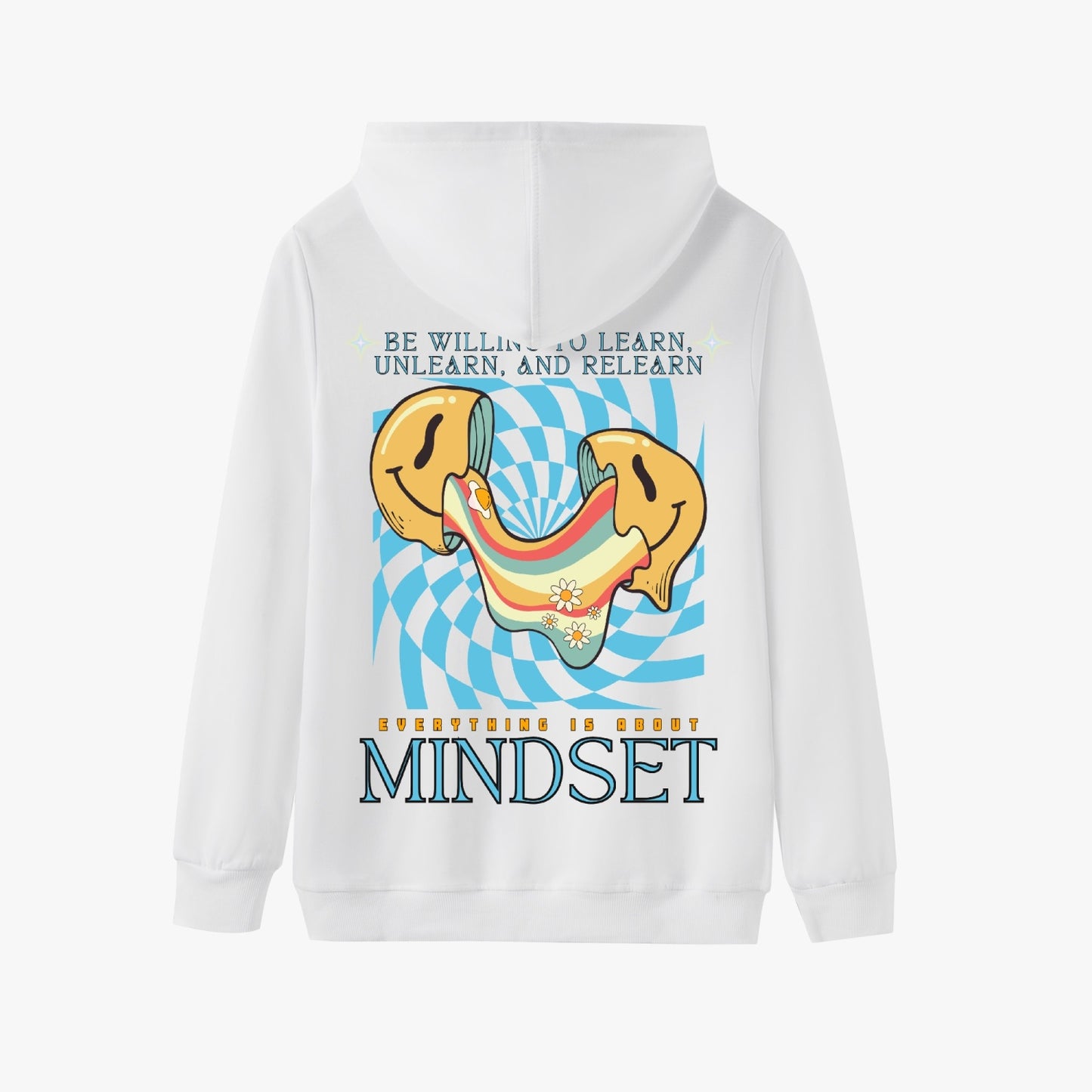 Be Willing to Learn, Unlearn, & Relearn Everything is About Mindset   |   Unisex Adult Pullover Hoodie