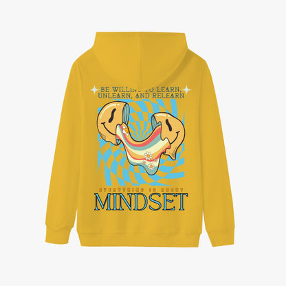 Be Willing to Learn, Unlearn, & Relearn Everything is About Mindset   |   Unisex Adult Pullover Hoodie