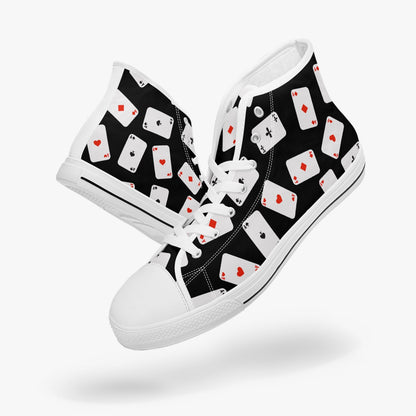 Playing Cards   |   High-Top Canvas Shoes