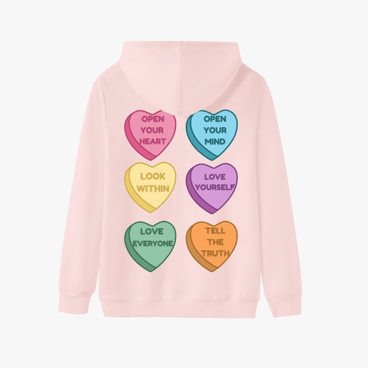 Mindful Conversation Hearts   |   Unisex Adult Pullover Hoodie