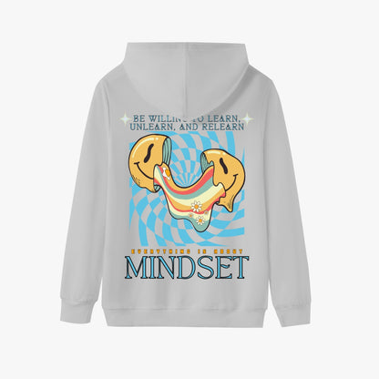 Be Willing to Learn, Unlearn, & Relearn Everything is About Mindset   |   Unisex Adult Pullover Hoodie