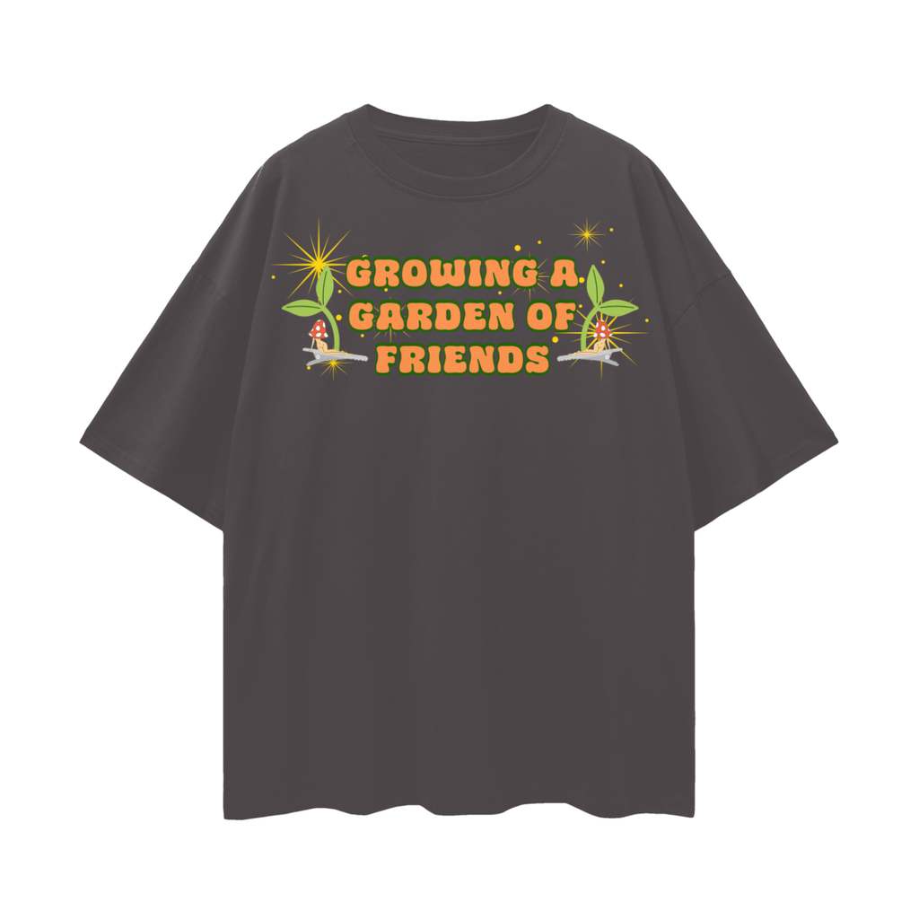 Sprout Me! Growing A Garden of Friends Rave Shirt   |   Oversize Deep Drop Shoulder Tee
