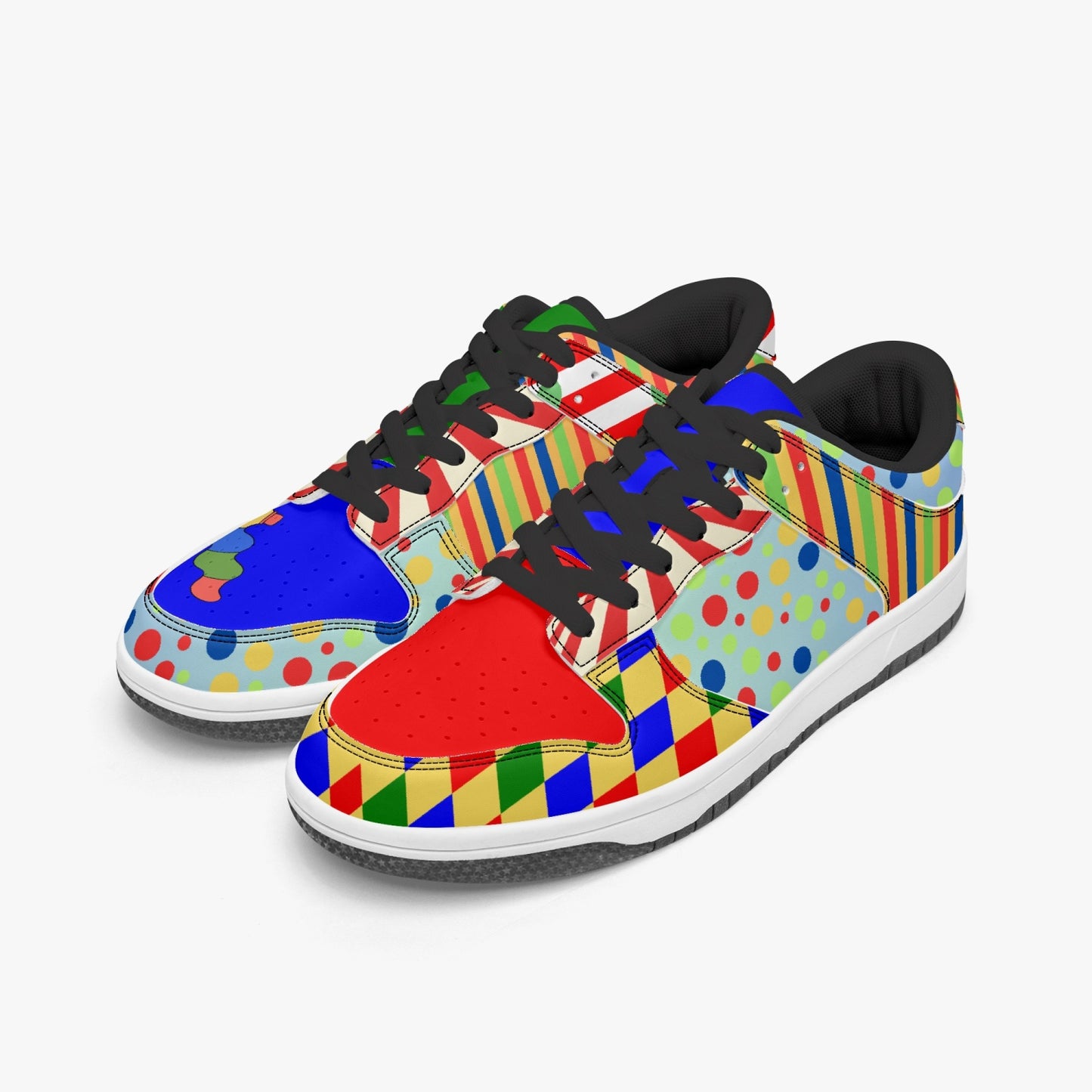 Clowncore   |   Kawa Low-Top Leather Sneakers